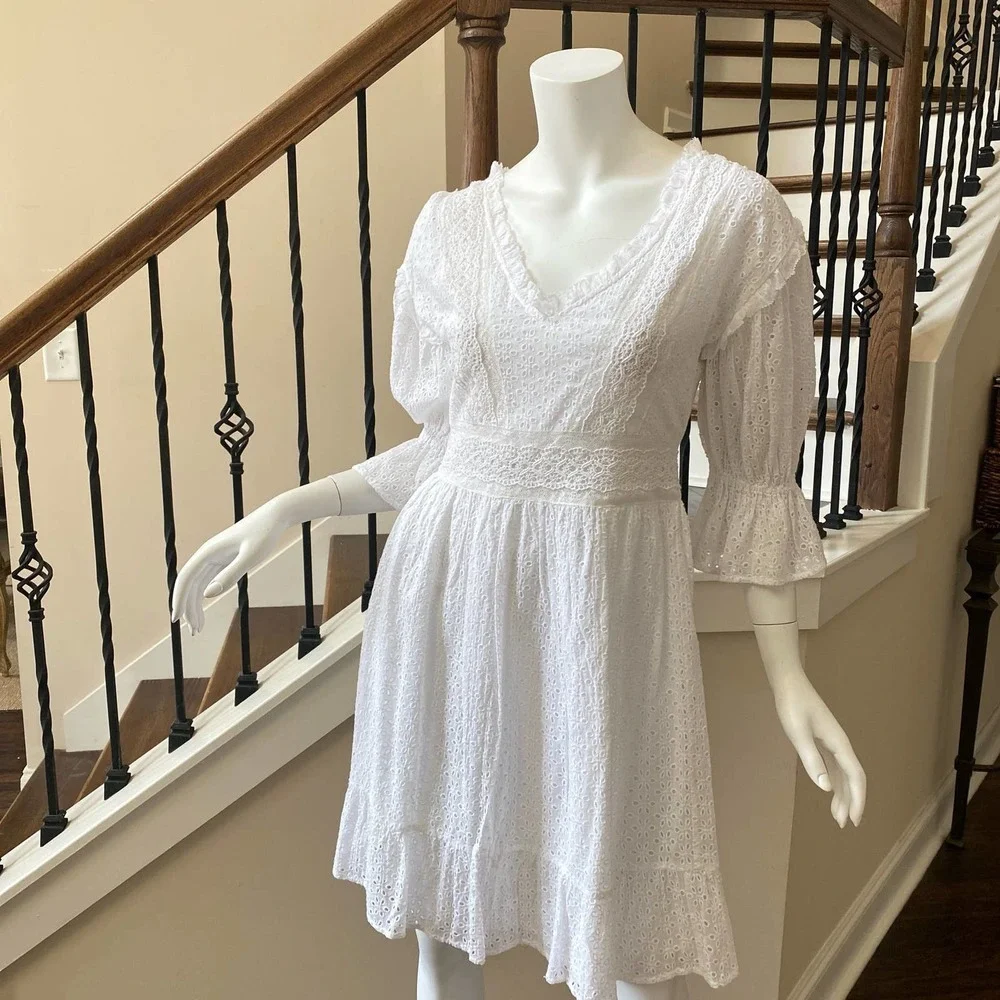 NWT LOVE SAM Vivienne Eyelet Dress, Multiple Sizes - Picture 2 of 9